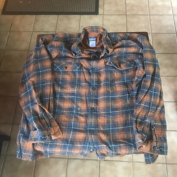 Vintage Rare Patagonia Men’s Heavyweight Organic Cotton Flannel Shirt - Picture 3 of 15